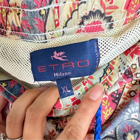 Etro Multicolor Paisley Men Shorts Hybrids - Picture 6 of 7